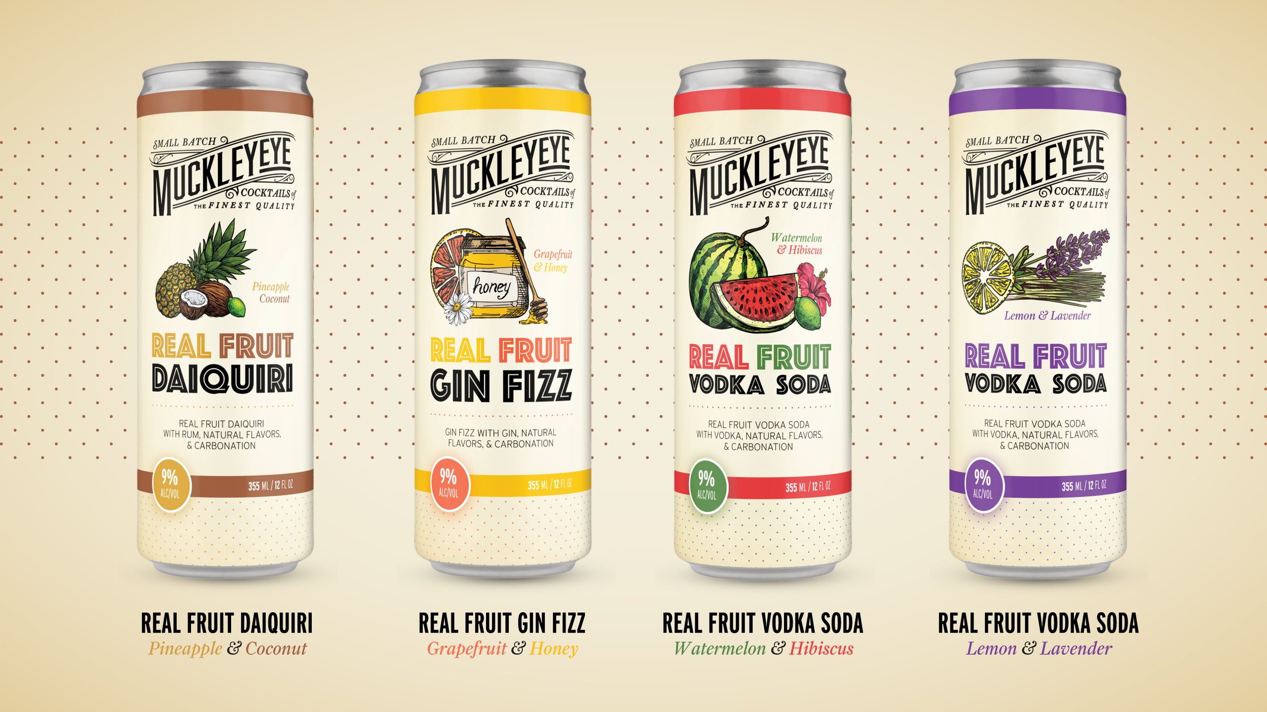 MuckleyEYE Canned Cocktails campaign design